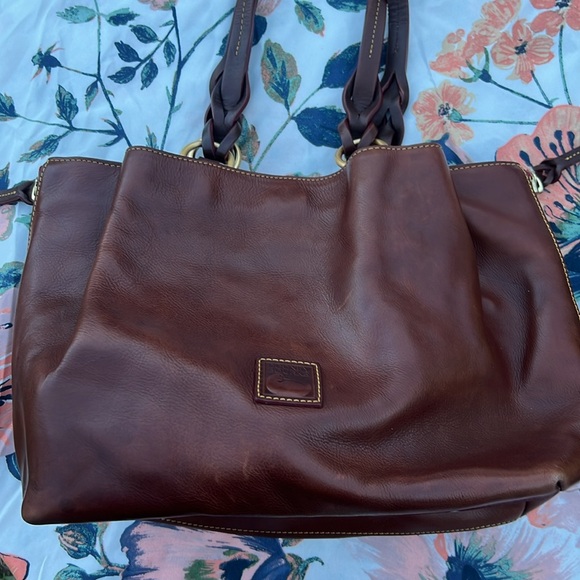 Pre Loved Dooney & Bourke Brown Leather Handbag - Picture 10 of 16